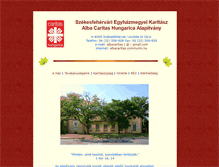 Tablet Screenshot of albacaritas.communio.hu